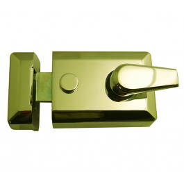 JL5021PB Yale Type Front Door Standard Night Latch 60mm Backset Polished Brass