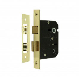 JL153EB - Contract Bathroom Lock Jedo Range 76mm Electro Brass Plate 