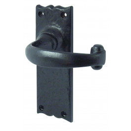 JAB2L - Regal Door Handle - Black Antique Latch Furniture Long Plate