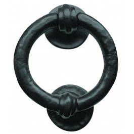 JAB7 - Ring Shaped Door Knocker 95mm - Black Antique