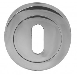 Jedo Euro Keyhole Cover - Polished Chrome