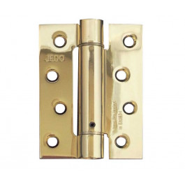 J9800 Polished Brass  Self-Closing Spring Hinge Fire Tested 30mins 102mm x 76mm Pack of 3
