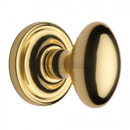 CHE7373-PB Heritage Brass Chelsea Oval Sprung Concealed Mortice Knob