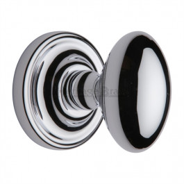 CHE7373-PC Heritage Brass Chelsea Oval Sprung Concealed Mortice Knob