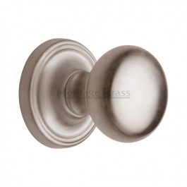 HAM8361-SN Heritage Brass Hampstead Sprung Concealed Mortice Knob