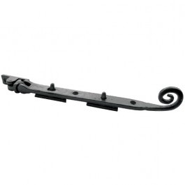 JAB20 - Curly Casement Window Stay - Black Antique