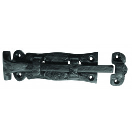 JAB39 - Solid Straight Door Bolt 125mm - Black Antique