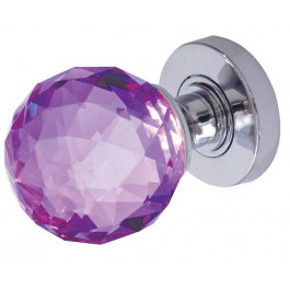 JH5260 Purple Coloured Faceted Sprung Mortice Knob Furniture
