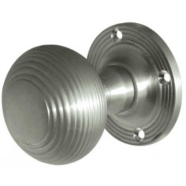 JR6MSC Reeded  Unsprung 53mm Mortice Knob