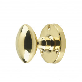 JV34PB-IT Italian Oval Sprung Mortice Knob