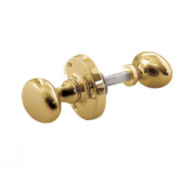 JV34R-PB Oval Rim Knob Furniture Jedo Polished Brass