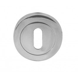 Jedo Standard Profile Keyhole Cover Escutcheon-Polished Chrome,Satin Chrome, Satin Nickil,Satin Brass,Rustic,Polished Brass,Polished Chrome/Black Nickel, Polished Chrome/Satin Chrome,Polished Chrome/Satin Nickel-JV503