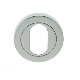 Jedo Oval Profile Keyhole Cover Escutcheon- Polished Chrome -JV503UPC