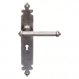 PE5501 Pewter Ludlow Tudor Door Handles