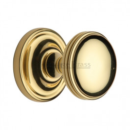 WHI6429-PB Heritage Brass Hampstead Sprung Concealed Mortice Knob
