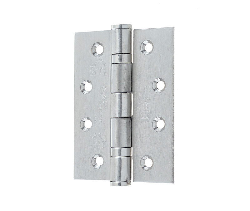 J9500 - Satin Chrome SSS 102x76mm Stainless Steel Ball bearing Hinge Fire Rated External Use C13 30/60 mins