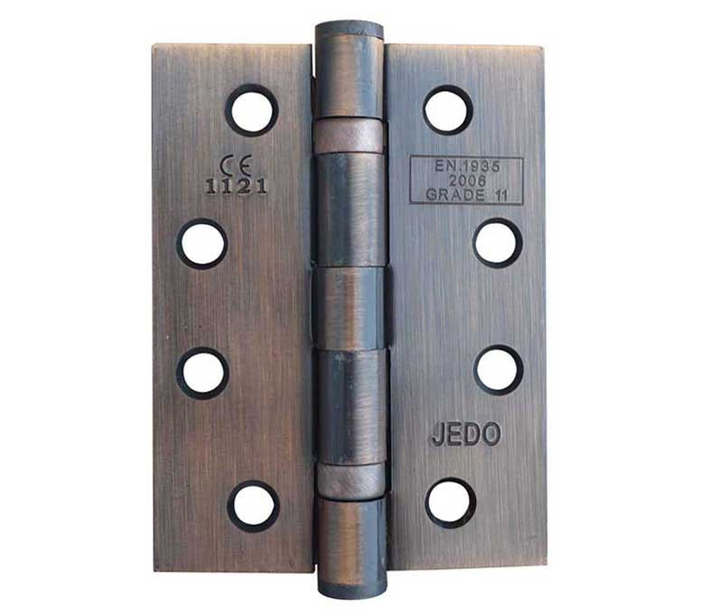 J8500 - Antique Bronze 102x76mm steel Ball bearing hinge Fire rated C11 30/60 mins 