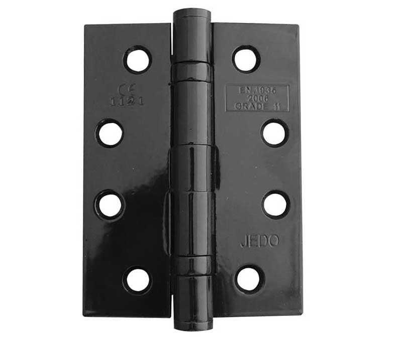 J8500 - Black 102x76mm steel Ball bearing hinge Fire rated C11 30/60 mins 