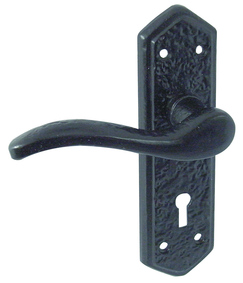 JAB500 - Wentworth Door Handle Black Antique