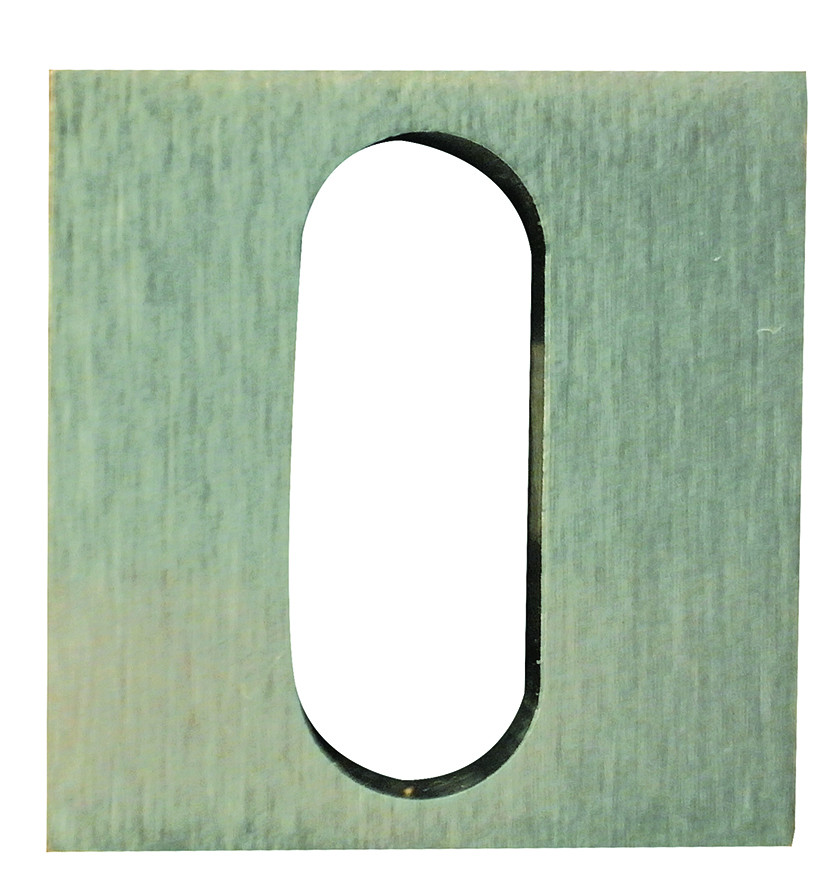 Reguitti Standard Profile Lever Keyhole Cover - Round Satin Chrome