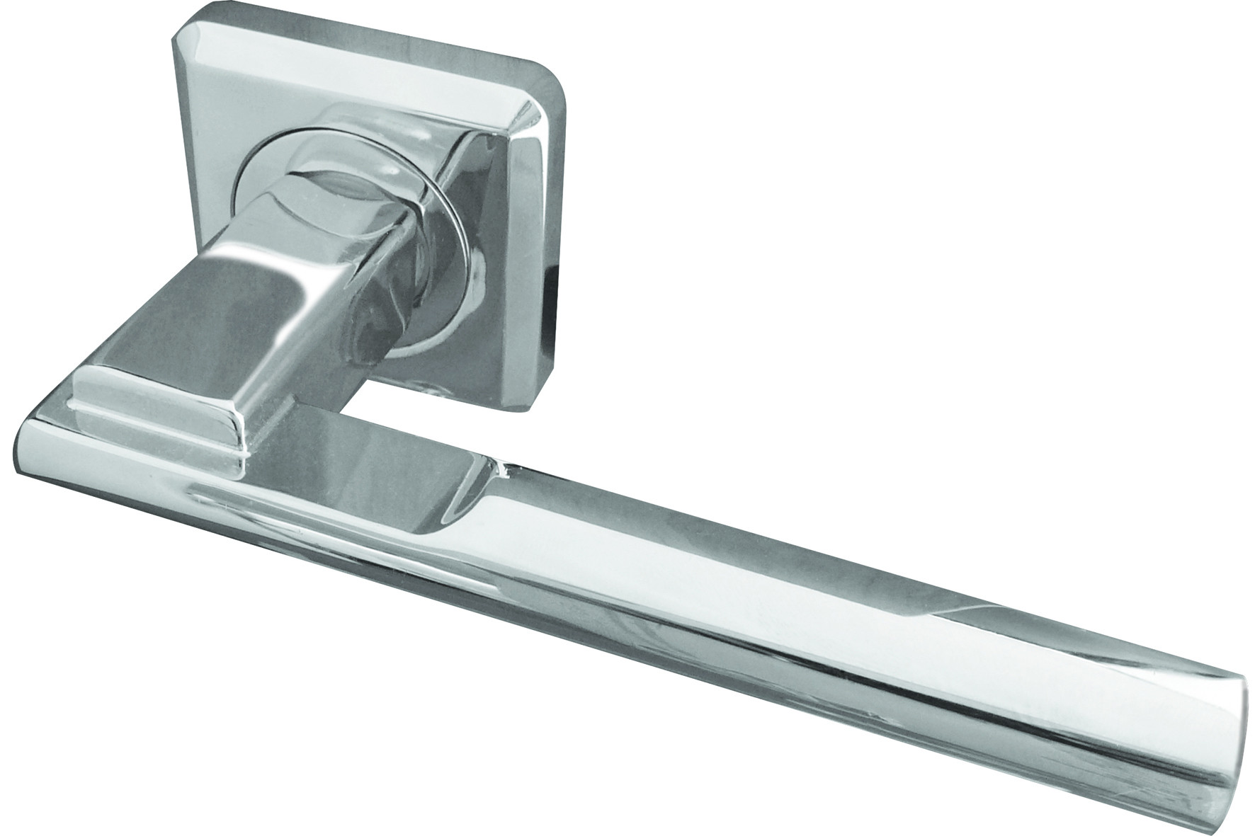 Seros Designer Lever on Rose Jedo Door Handle-Polished Chrome-JV3001PC