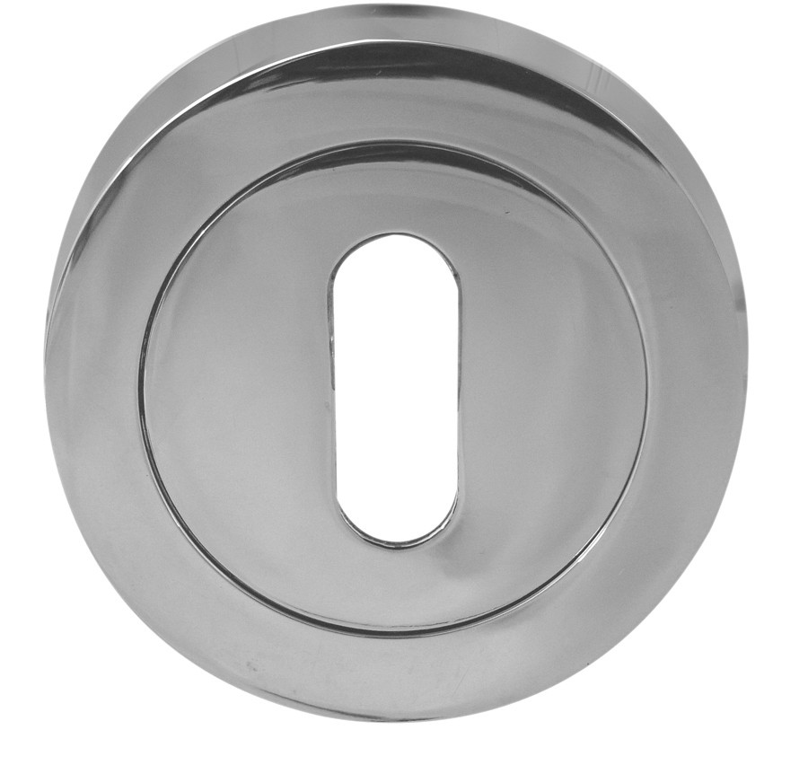 Jedo Euro Keyhole Cover - Polished Chrome