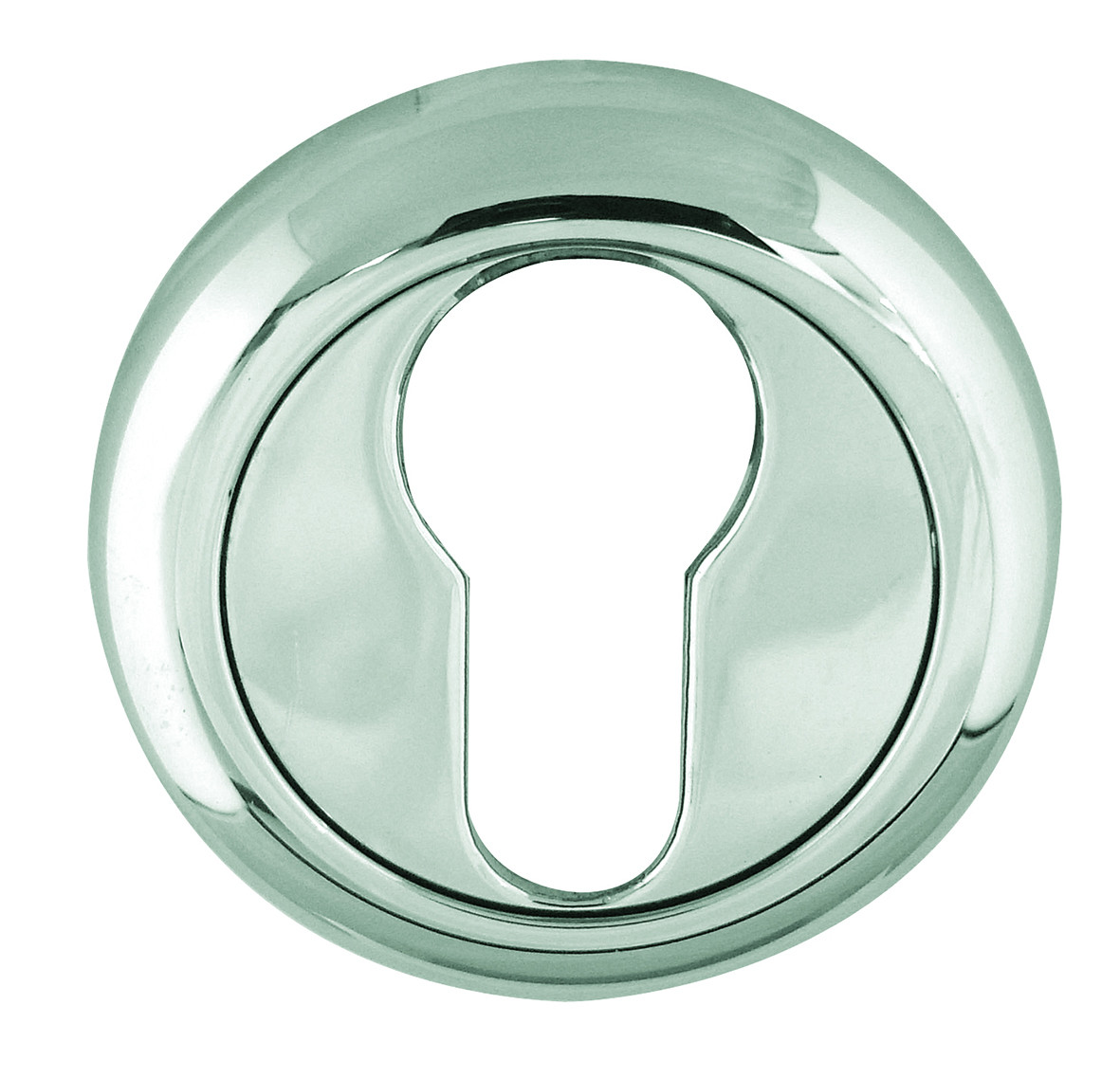 Goccia Oval Profile Keyhole Cover - Polished Brass