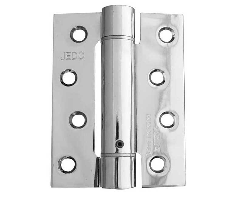 J9800 Polished Chrome BULK BUY Box of 10  Self-Closing Spring Hinge Fire Tested 30mins 102mm x 76mm Pack of 3 - Box of 10