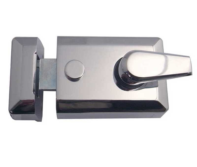 JL5021PC Yale type Front Door Standard Night Latch 60mm Backset Polished Chrome 