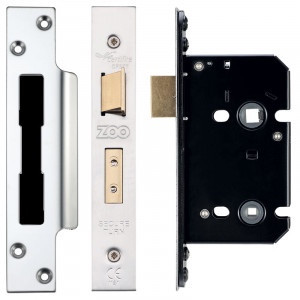 Architectural Bathroom Lock 67.5mm Satin Stainless Steel - ZUKB64SS