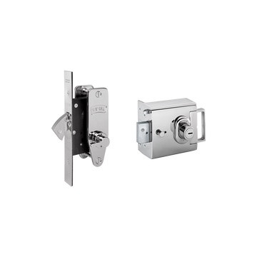 Banham House/Flat/ Apartment Locks L2000E and M2003 Keyed Alike 5 Keys - Polished Chrome 