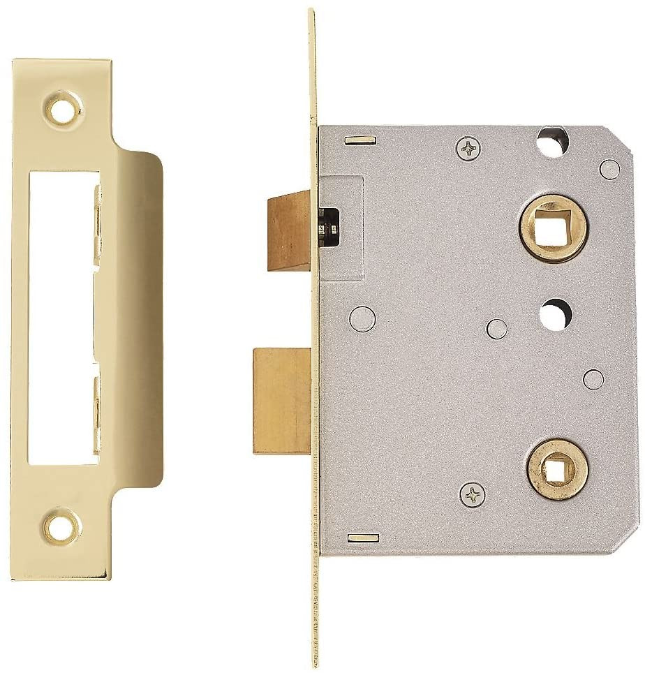 Keysafe Contract Bathroom Lock 3"  76mm Brass 