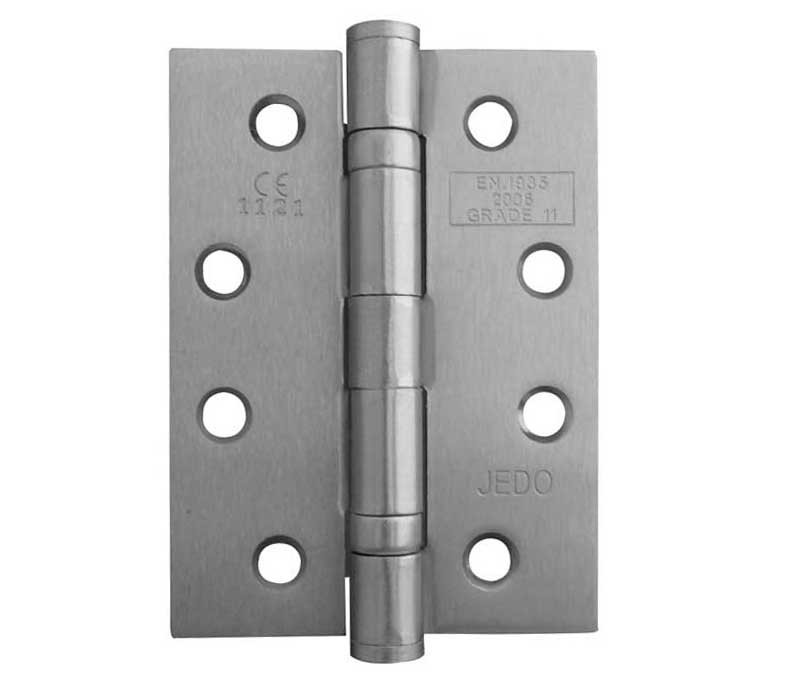 J8500 - Satin Nickel 102x76mm steel Ball bearing hinge Fire rated C11 30/60 mins 