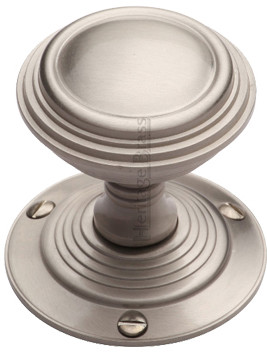 G00986-SN Heritage Brass Goodrich Sprung Mortice Knob