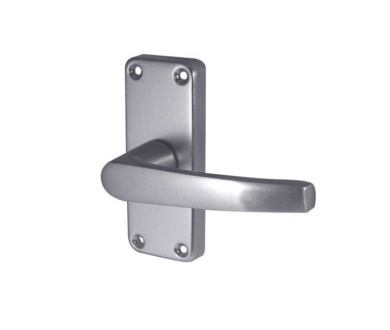 Aluminium Contract Lever Door handle On Backplate Wholesale Case Price