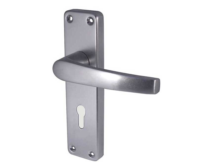Aluminium Contract Lever Door handle On Backplate 