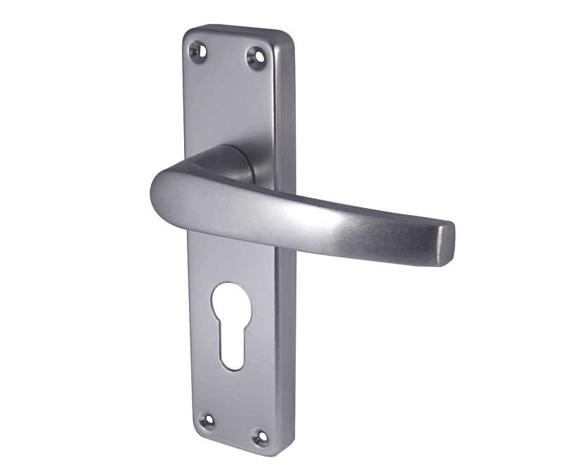 Aluminium Contract Lever Door handle On Backplate Wholesale Case Price
