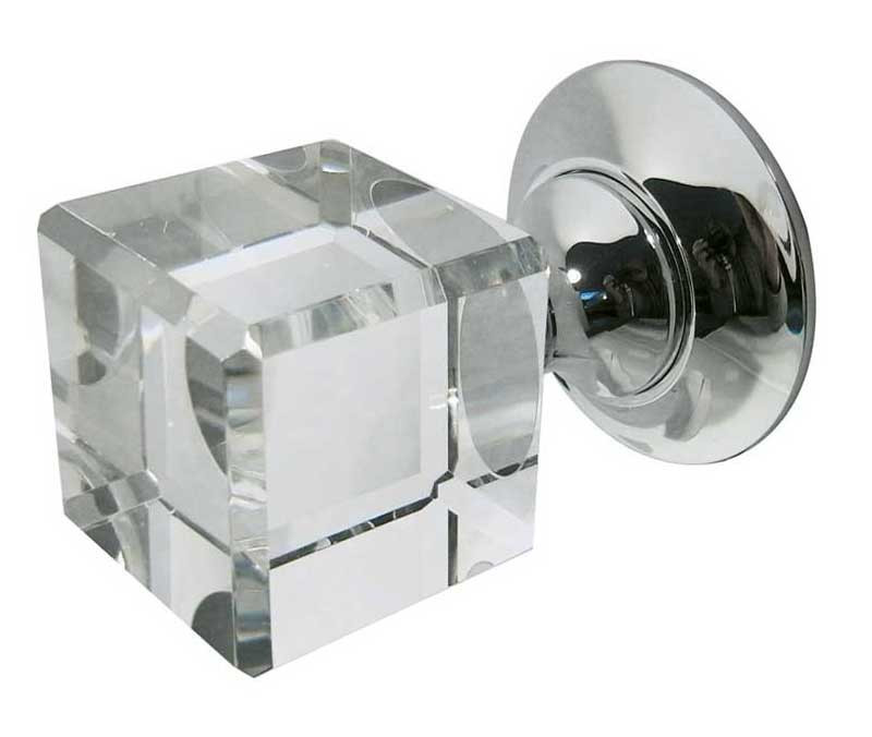 JH1170 Cube Glass Unsprung Mortice Knob Furniture Jedo