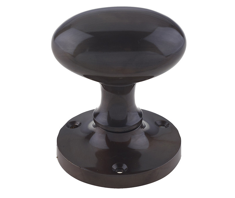 JV34BDB Contract Sprung Oval Mortice Knob