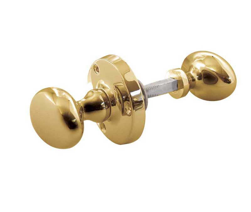 JV34R-PB Oval Rim Knob Furniture Jedo Polished Brass