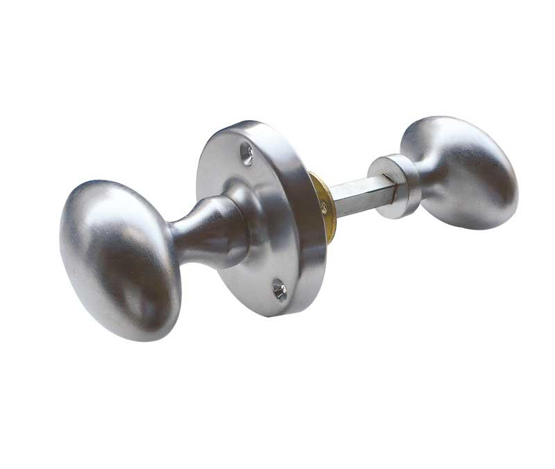 JV34R-SC Oval Rim Knob Furniture Jedo Satin Chrome