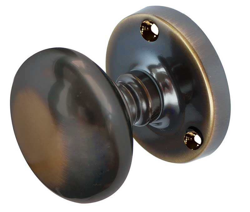 JV35-AB 52mm Mushroom Mortice Knob