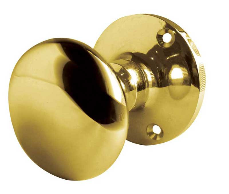 JV35BPB Contract 52mm Sprung Mushroom Mortice Knob