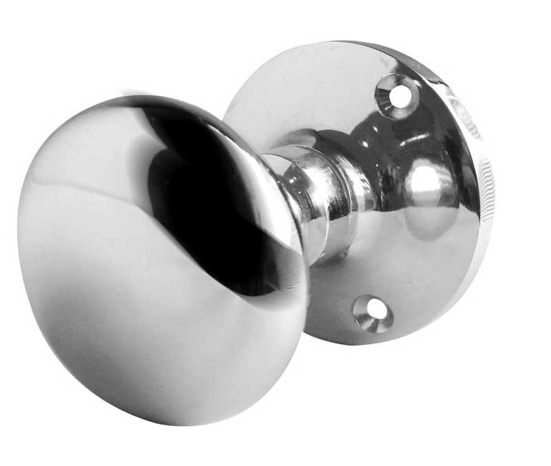 JV35BPC Contract 52mm Sprung Mushroom Mortice Knob