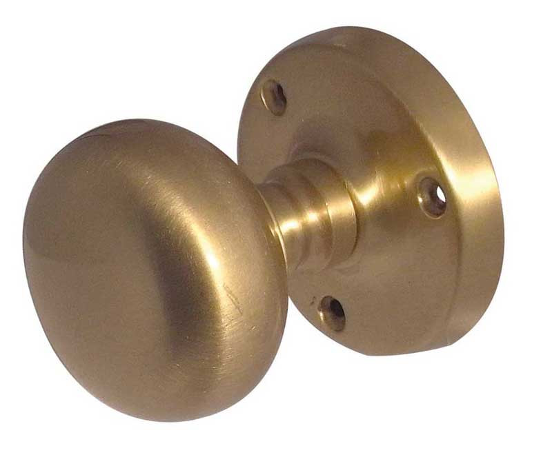 JV35-SB 52mm Mushroom Mortice Knob