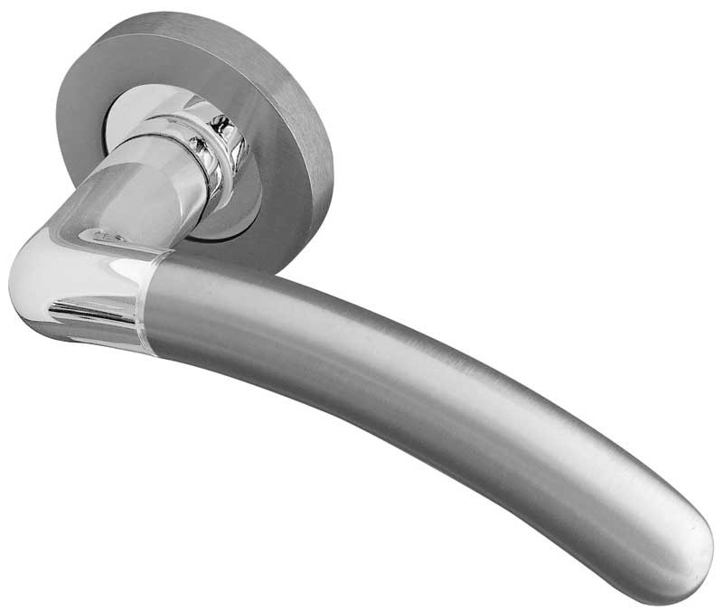 Inoxia Reguitti Designer Lever Rose Door Handle-JV495PCSC