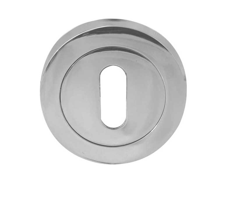 Jedo Standard Profile Keyhole Cover Escutcheon-Polished Chrome,Satin Chrome, Satin Nickil,Satin Brass,Rustic,Polished Brass,Polished Chrome/Black Nickel, Polished Chrome/Satin Chrome,Polished Chrome/Satin Nickel-JV503