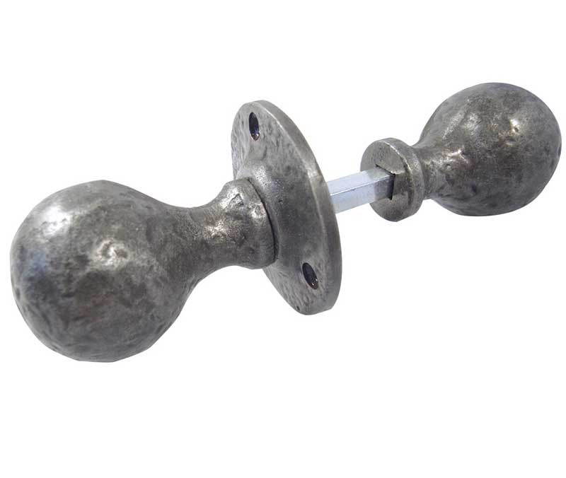 PEW5R Pewter Ball Shape Rim Knob