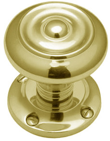 V872-PB Heritage Brass Aylesbury Sprung Mortice Knob