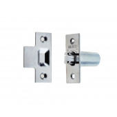 J8075PC Adjustable Rollerbolt Catch With Nylon Roller, Polished Chrome - J8075PC